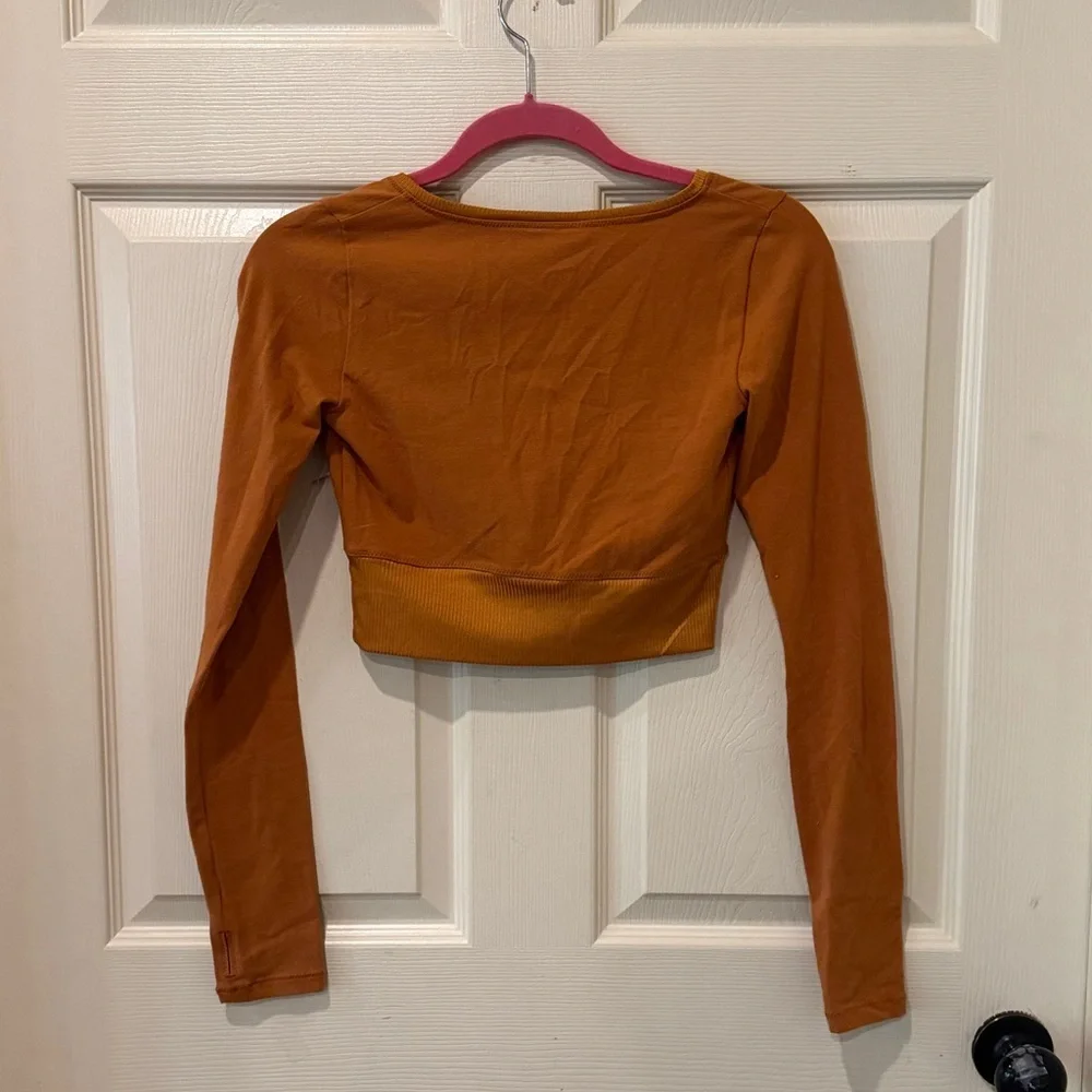 Urban Outfitters Out From Under NWT burnt orange crop top, small - Picture 6 of 8